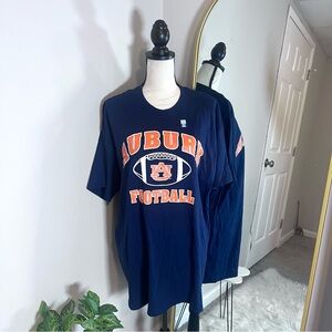 Elite Fan Men’s Navy Auburn Football Short Sleeve T 
-Shirt